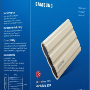 Samsung Portable SSD T7 Shield 1TB Beige